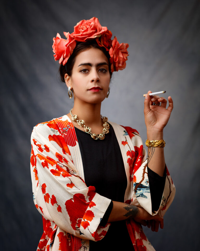 Frida Kahlo-Inspired Portraits with Crystal