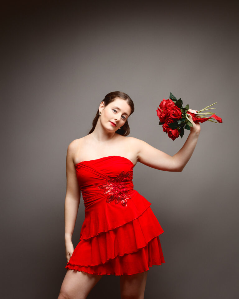 Valentine Dresses in the Studio: An Elegant Exposures Test Shoot with Sophia